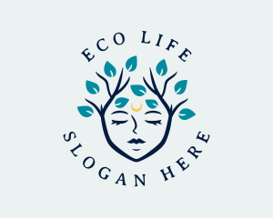 Female Tree Wellness logo design