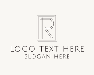 Carpentry Letter R logo design