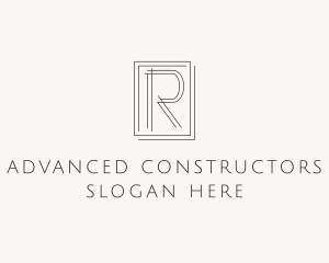 Carpentry Letter R logo design