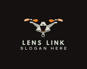 Drone Aerial Lens logo design