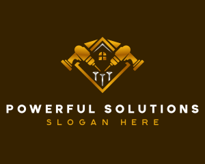 Construction Drill Renovation logo design