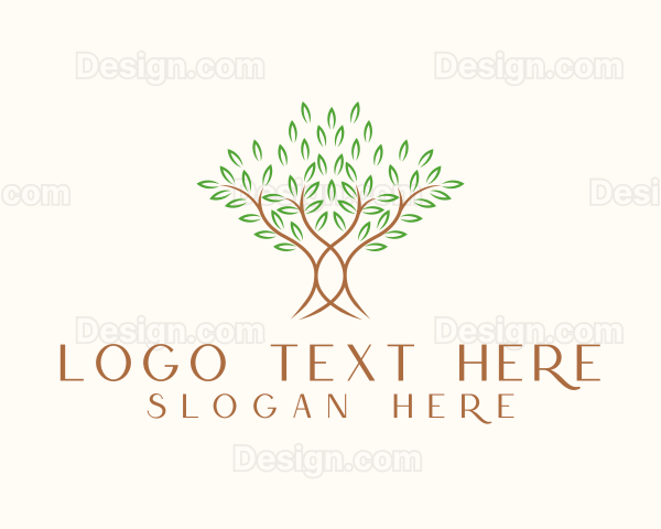 Organic Wellness Tree Logo