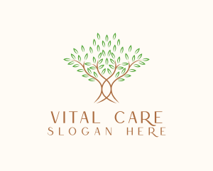 Organic Wellness Tree Logo