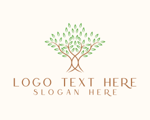 Essential - Organic Wellness Tree logo design