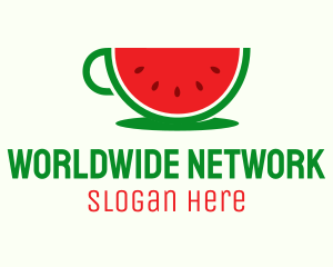 Watermelon Drink Cup Logo