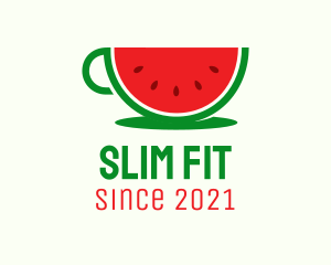 Watermelon Drink Cup logo design