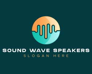 Clean Sound Wave logo design