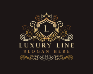 Luxury Wave Crest logo design