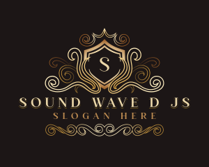 Luxury Wave Crest logo design