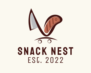 Butcher Steak Street Food  logo design