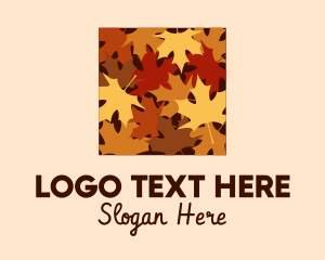 Autumn Maple Leaves logo design