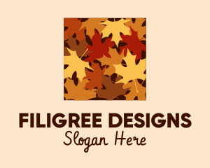 Autumn Maple Leaves logo design