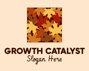 Autumn Maple Leaves logo design