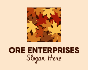 Autumn Maple Leaves logo design