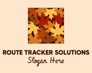 Autumn Maple Leaves logo design