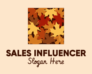 Autumn Maple Leaves logo design