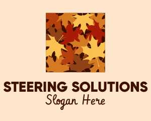 Autumn Maple Leaves logo design