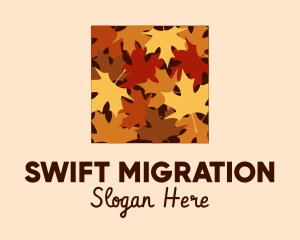 Autumn Maple Leaves logo design