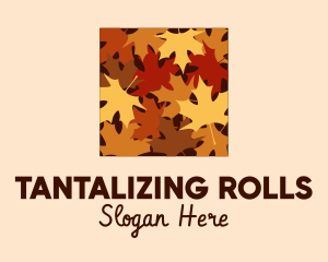 Autumn Maple Leaves logo design