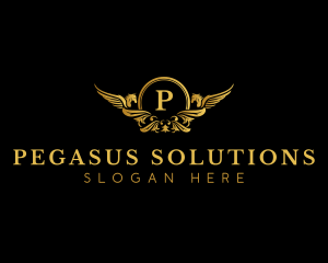 Golden Pegasus Crest logo