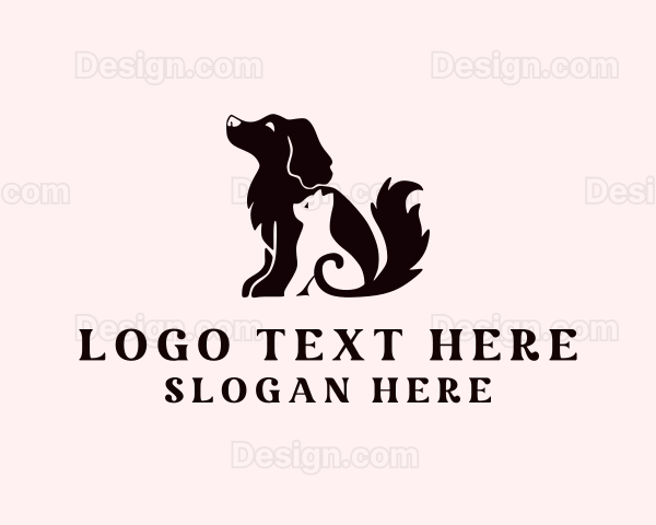 Cat Dog Veterinary Logo