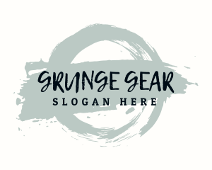 Grunge Emblem Wordmark logo