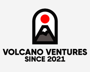 Mount Fuji Arch Doorway logo design