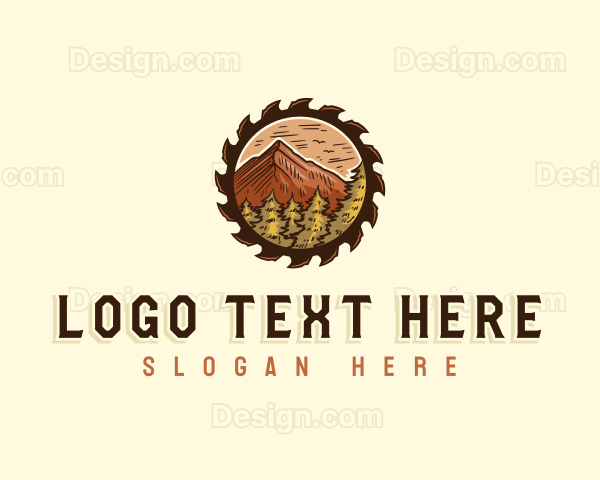 Mountain Forest Woodwork Logo