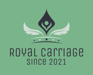 Royal Feather Crown  logo design