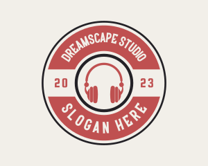 Music Studio Headphones logo design