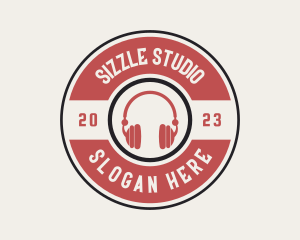 Music Studio Headphones logo design