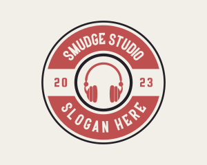 Music Studio Headphones logo design