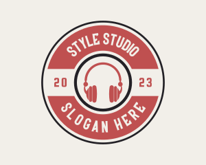 Music Studio Headphones logo design