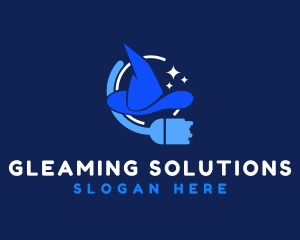 Wizard Hat Cleaning logo design