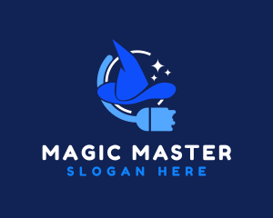 Wizard Hat Cleaning logo design