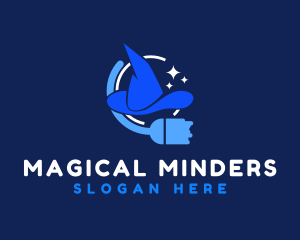 Wizard Hat Cleaning logo design