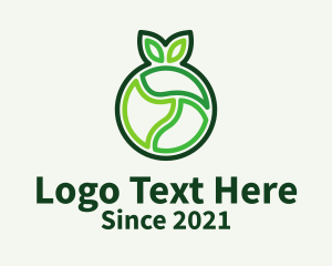 Green Outline Fruit  logo