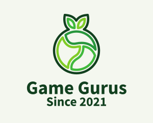 Green Outline Fruit  logo