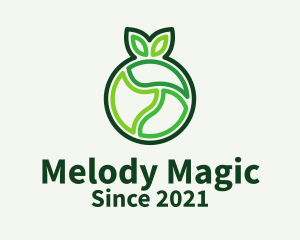 Green Outline Fruit  logo
