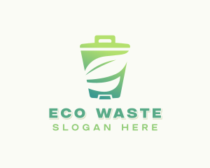 Eco Garbage Trash logo design