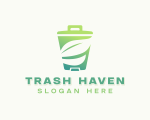 Eco Garbage Trash logo design