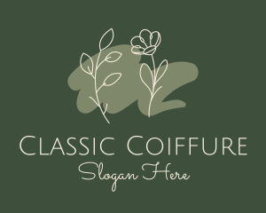 Botanical Flower Oil  logo design