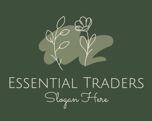 Botanical Flower Oil  logo design