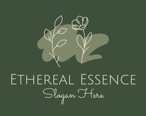 Botanical Flower Oil  logo design