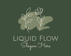 Botanical Flower Oil  logo design