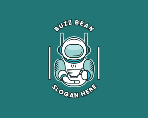 Spacesuit Coffee Cafe logo design