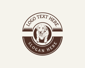 Dog Vintage Grooming logo