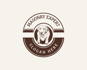 Dog Vintage Grooming Logo