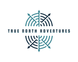 Adventure Navigation Arrow logo design