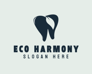 Blue Eco Tooth logo design